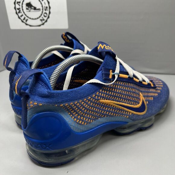 Nike Air VaporMax FK Flyknit 2021 New York Knicks FD0712 400 Men Sz 9 Preowned - Picture 6 of 14